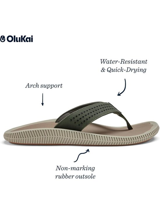 Men Nori\\clay Beach Sandals Water Resistant Flip Flops Arch Support&comfort Fit main image 4
